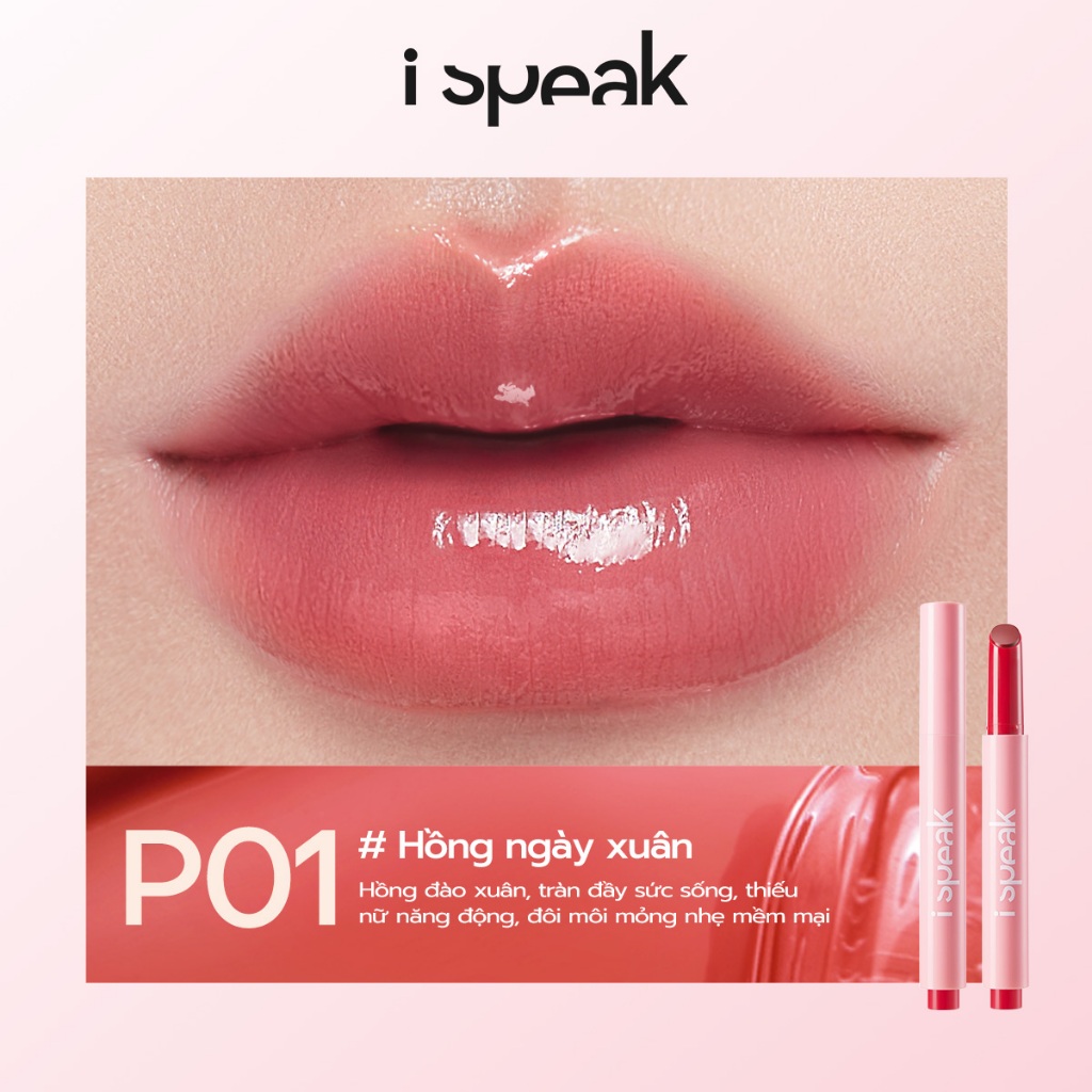 Ispeak-THƯƠNG HIỆU ĐẦY SỨC THANH XUÂN CỦA MISTINE  Son dưỡng có màu dạng thỏi bấm Ispeak 2g,lip | BigBuy360 - bigbuy360.vn