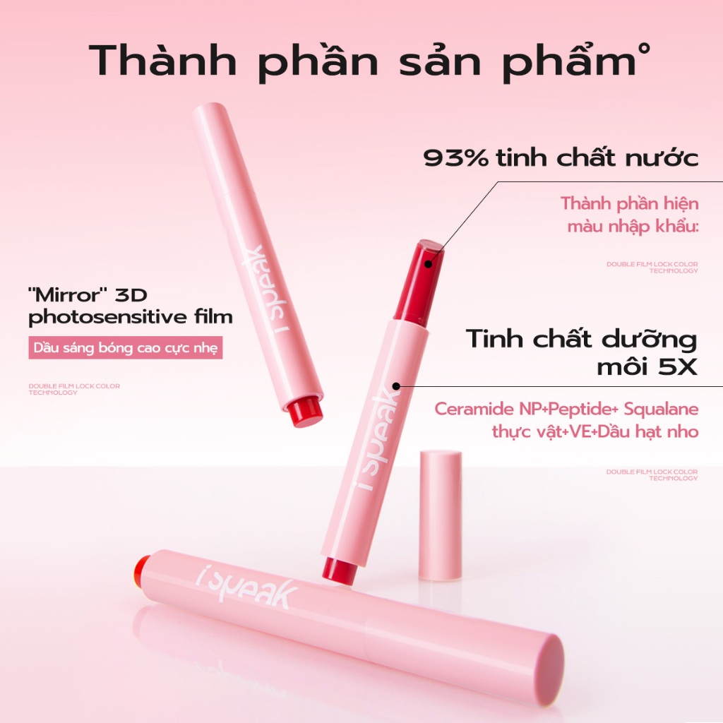 Ispeak-THƯƠNG HIỆU ĐẦY SỨC THANH XUÂN CỦA MISTINE  Son dưỡng có màu dạng thỏi bấm Ispeak 2g,lip | BigBuy360 - bigbuy360.vn
