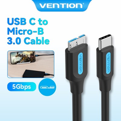 Vention Cáp Micro USB 3A USB 3,0 5Gbps Cáp bộ sạc Android Cáp Type-C Sang Micro B sạc nhanh với Xiaomi/ Samsung