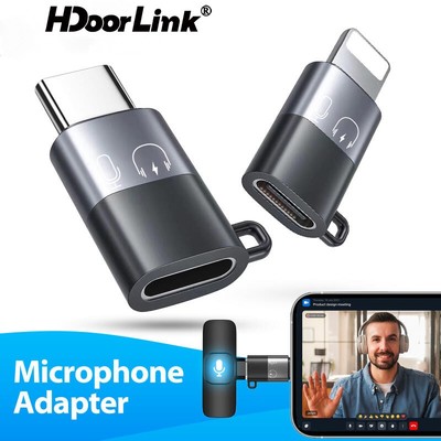 Bộ chuyển đổi HdoorLink OTG USB-C sang IOS cho bộ chuyển đổi ghi âm sạc micro Lavalier Type C sang IOS