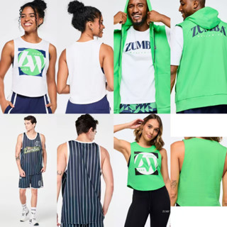  Zunba 2025 ZW Dance Nam Nữ Áo Thể Thao Không Tay Nhanh Khô Áo Sơ Mi Bóng Rổ Vải Quần Short Phù Hợp Với Xanh Xanh Áo Hoodie Trắng Có Thể 