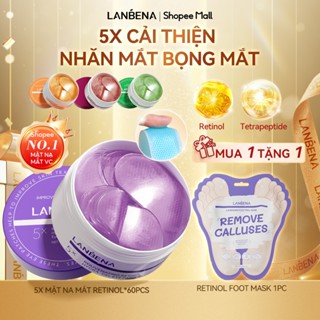 Mặt Nạ Mắt LANBENA Retinol/Vitamin C Hỗ Trợ Trẻ Hóa, Giảm Nhăn, Làm Mờ Quầng Thâm Mắt (Hộp/60 miếng)