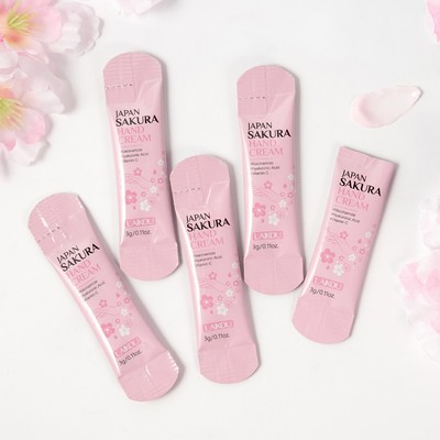 Kem dưỡng da tay LAIKOU Sakura cho da khô nứt nẻ Làm mịn da 3g 5 cái / 10 cái / 20 cái