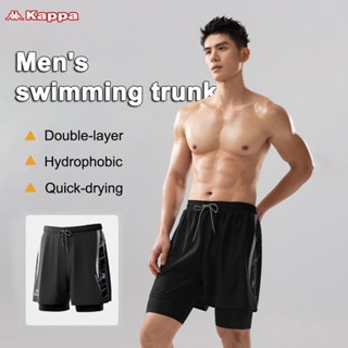  Quần bơi nam Kappa 2025 mới hai lớp cỡ lớn nhanh khô quần đi biển nam quần short thể thao 