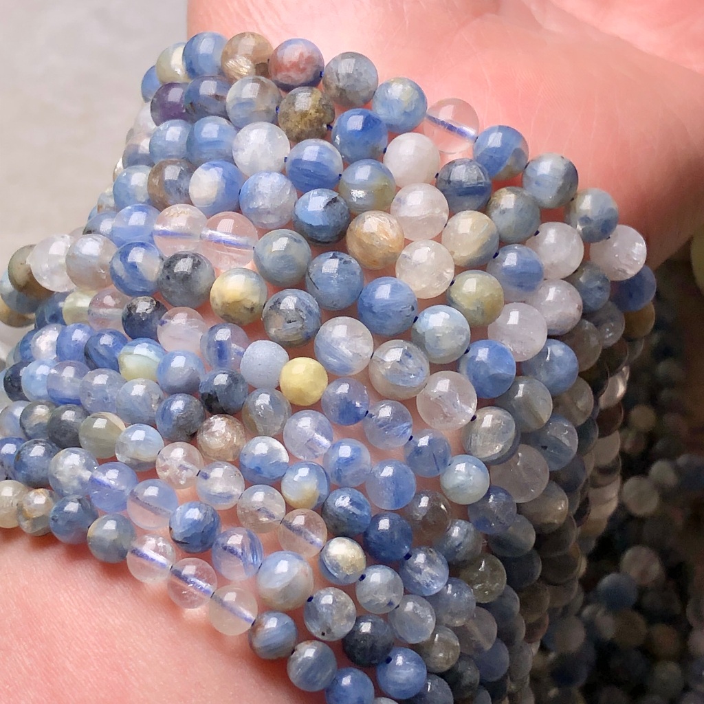 Kyanite tự nhiên DIY 5 / 6mm - Azure - Crystal Elegance