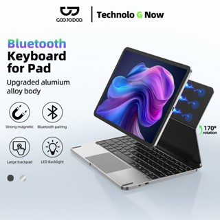 GOOJODOQ Mới 2024 Bàn Phím Từ Tính Có Vỏ Bluetooth 5.2 Góc Có Thể Điều Chỉnh Cho iPad AIr4 5 AIr6 Pro 11