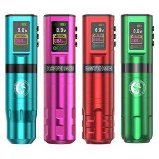 Súng xăm Wormhole Bút máy xăm không dây chuyên nghiệp với nguồn hình xăm 1800mAh