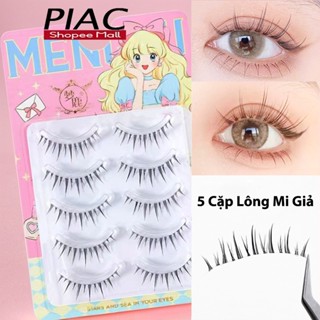 5 Cặp Lông Mi Giả PIAC Đòn Đánh Lớn 1 Thân Trong Suốt Một Mảnh Phong Cách Tự Nhiên