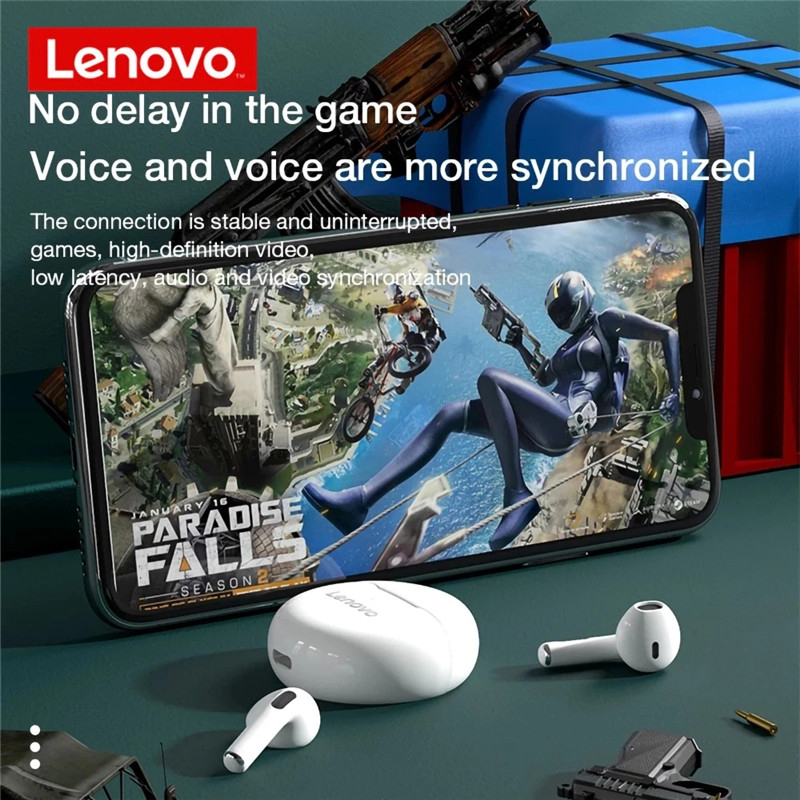 Tai nghe Lenovo HT38 Tai nghe không dây Tai nghe Tai nghe Tai nghe MIC chất lượng cao Độ bền lâu Chính hãng | BigBuy360 - bigbuy360.vn