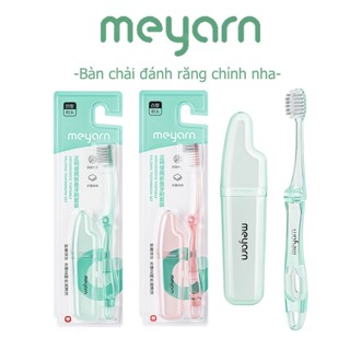  MEYARN P V Có Thể Gập Lại Di Động Chỉnh Nha Toothbrush Mềm Lông Nẹp Bàn Chải Đánh Răng 