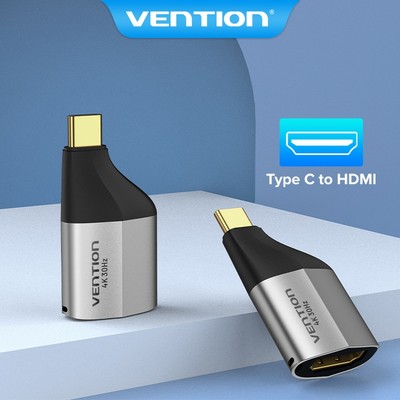 Đầu chuyển đổi Vention Từ Usb Type-C Sang Hdmi Hỗ Trợ 4k 30hz Phù Hợp Cho Huawei Samsung Notebook