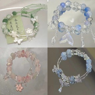 Vòng tay Mori Vòng tay có thể điều chỉnh thời trang Vòng tay hạt thủy tinh dành cho nữ