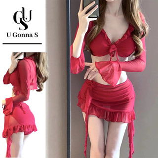  U Gonna S Bikini Bộ Có Che Đồ Bơi Cho Nữ 4 Miếng Đệm Gợi Cảm Trang Phục Đi Biển Đỏ Thời Trang Quần Áo Ootd Thiết Kế Mới 2025 