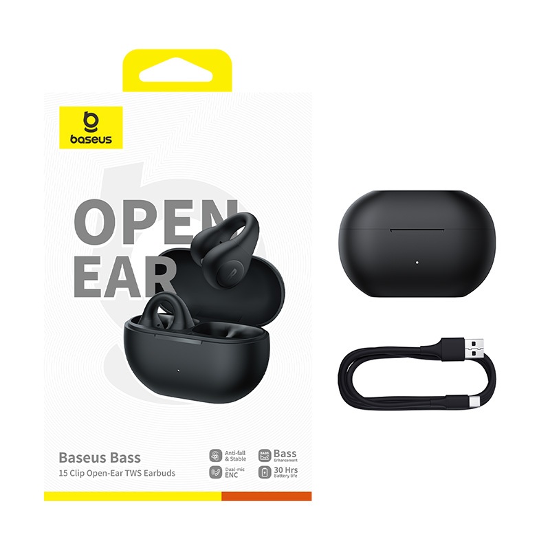Tai nghe không dây thực sự Baseus Bass 15 Clip | BigBuy360 - bigbuy360.vn