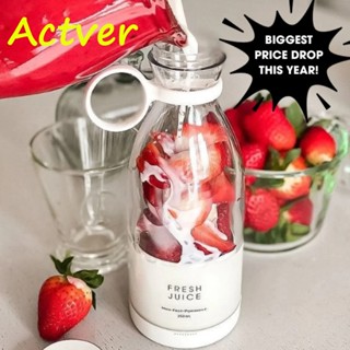 Actver Máy Xay Mini Sinh Chai Điện USB Tố Cầm Tay 420ml máy ép trái cây máy say sinh tố bộ 6 lưỡi dao