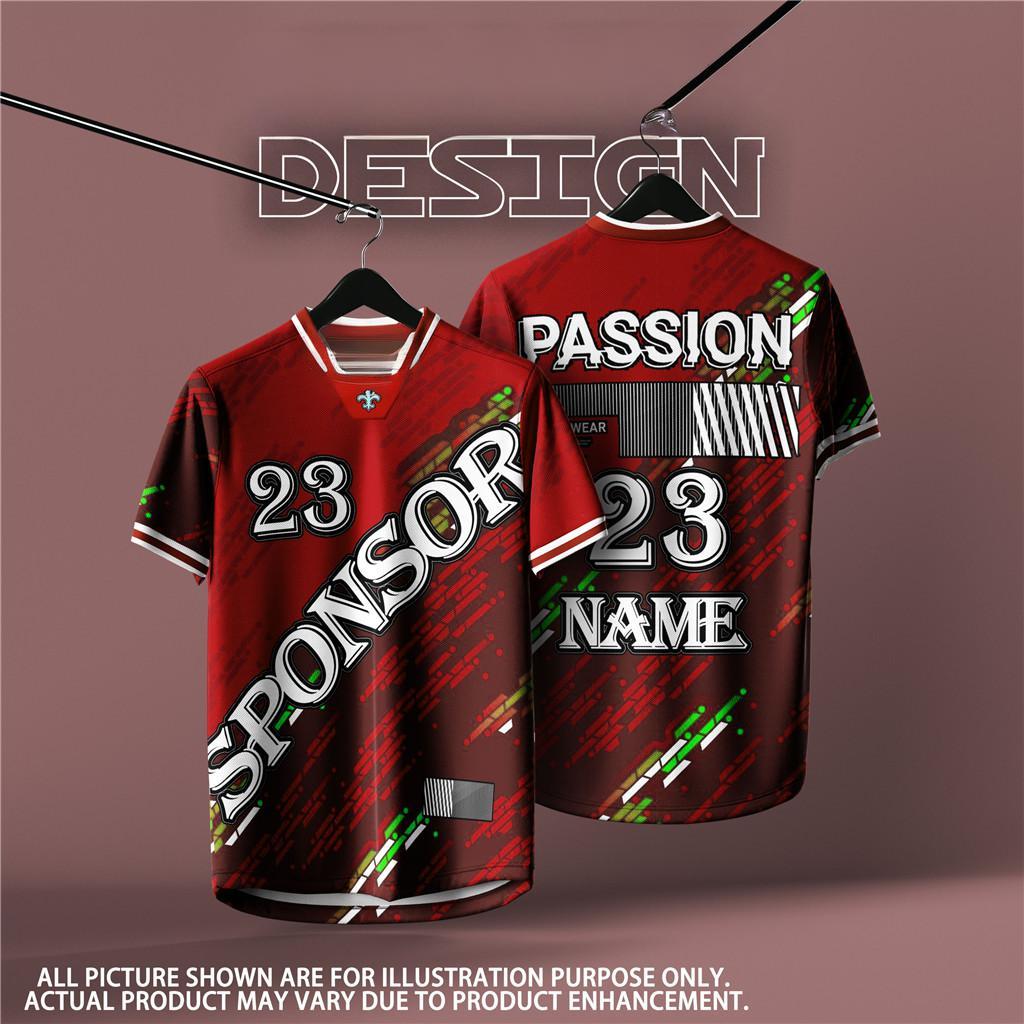 Phiên bản NFL Futsal Football Baju Jersey Tên tùy chỉnh Áo thun thể thao vải thoáng khí