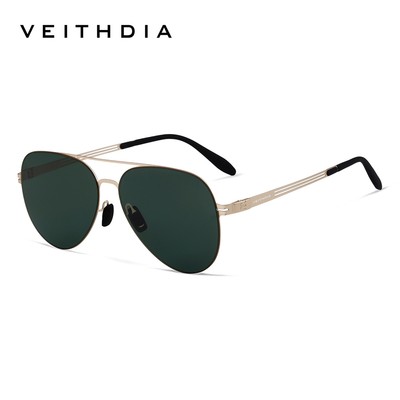 Kính râm nam VEITHDIA Kính râm chống tia cực tím phân cực Nylon độ phân cực cao Kính râm thời trang V8211