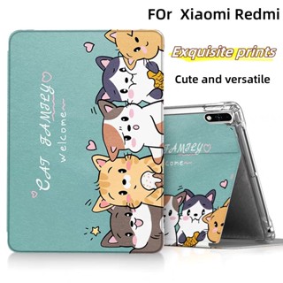 Ốp Lưng Cho Xiaomi Redmi Pad SE 8.7 Inch Redmi Pad Pro 12.1 Inch SE 11 Inch 10.61 Inch Xiaomi POCO Pad 12.1 Phiên Bản Mới Cá Tính Ba-Fold pu Máy Tính Bảng