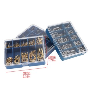 100 Cái / lốc Móc Câu Cá Có Lỗ Bộ 3-12 # Thép Carbon Cao Đơn Móc Cá Jip Thép Gai Cá Chép Móc Có Hộp