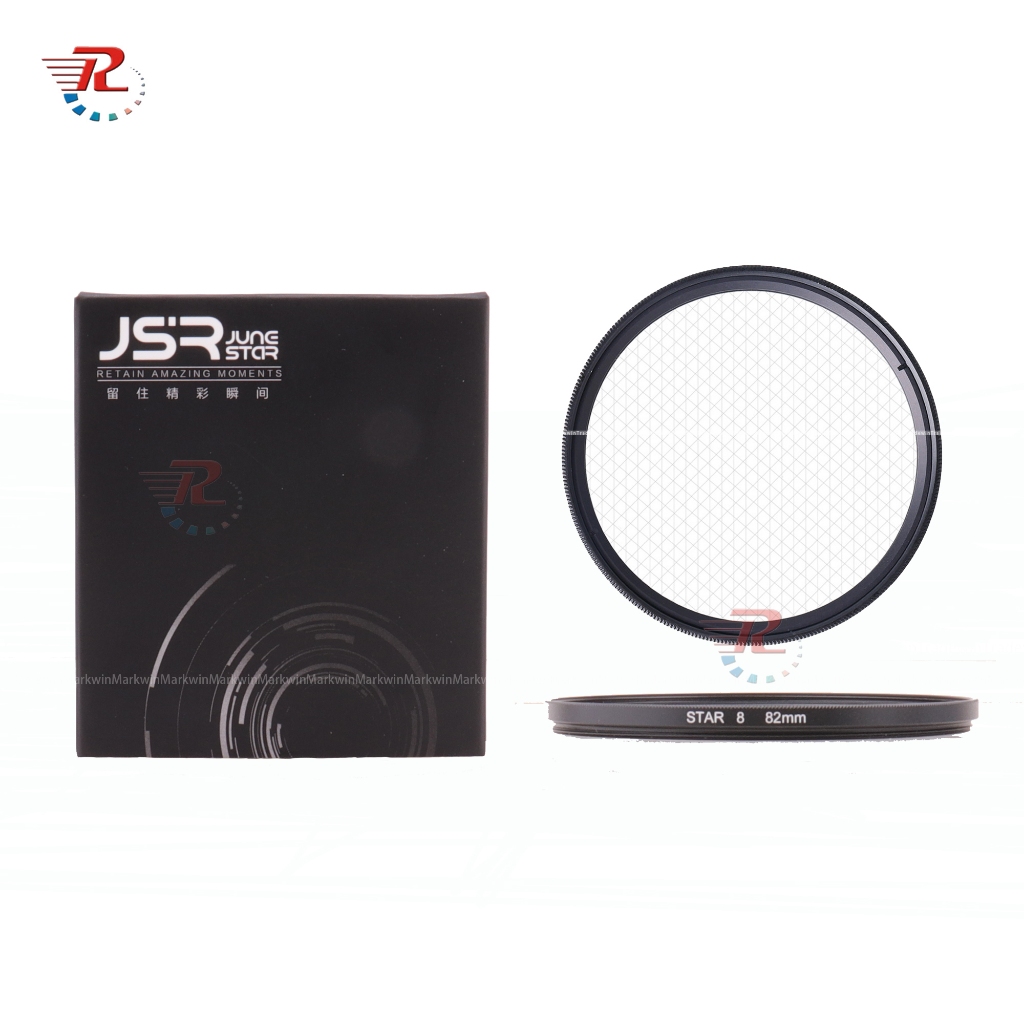 Bộ lọc sao 82mm Star8 Point Line Star Cross Lens Filter cho tất cả các máy ảnh có ống kính 82mm