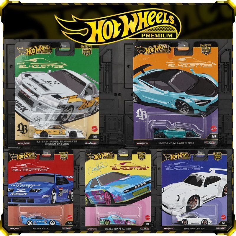 Hot Wheels 1/64 CAR CULTURE "SILHOUETTES" LBWK LB-ER34 RWB 930 Mô Hình Xe Mô Phỏng Quy Mô Nhỏ Hợp Ki