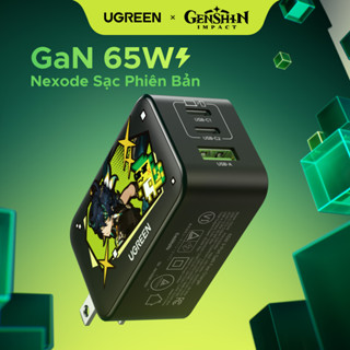 Sạc UGREEN Nexode Phiên Bản Genshin Impact 65W 2C1A Charger Nexode Charger