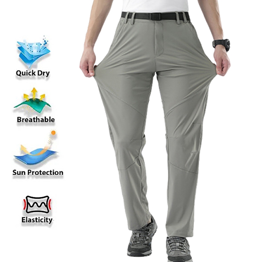 Nam Lelaki Co Giãn Nhanh Khô Thoáng Khí Cepat Kering Quần Đi Bộ Đường Dài Seluar