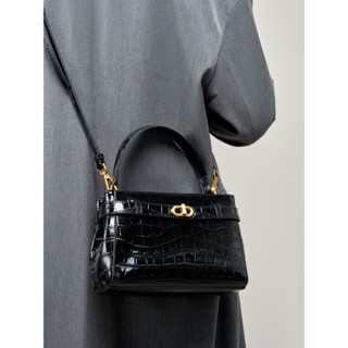  Thời Trang Bằng Sáng Chế Da Nữ Túi Đeo Vai Đa Năng Da Thật Chính Hãng Túi Xách Thường Ngày Họa Tiết Cá Sấu Túi Đeo Ngang 