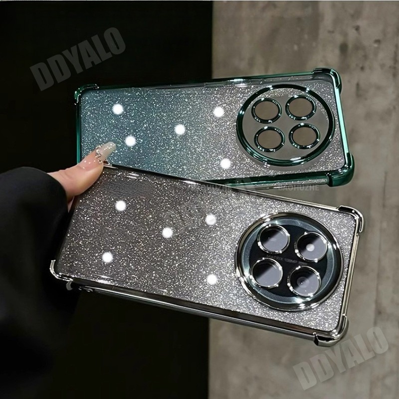 Vỏ điện thoại bảo vệ chống rơi lấp lánh mạ điện sang trọng cho Honor X9c 5G Vỏ bảo vệ chống sốc bằng