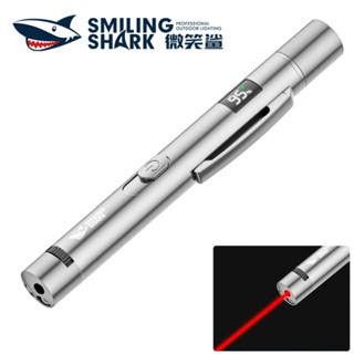 Bút LED SMILING SHARK 3in1 Bút Chỉ Laser 365nm UV, Đèn Pin Trắng, Sạc USB, Có Nam Châm, Chống Nước, Tiện Lợi Dùng Ngoài Trời SD5313