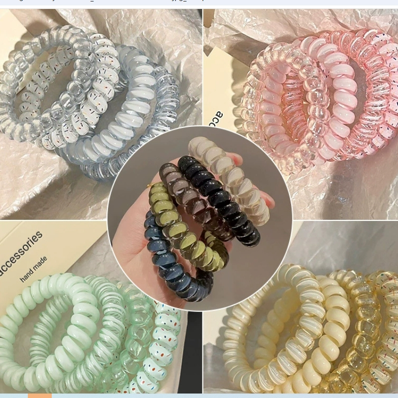 Dây buộc tóc dây thun màu đen dây buộc tóc phụ kiện tóc