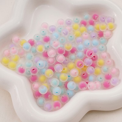Beadia 8 / 10 / 12 / 14 / 16mm Acrylic Mờ Đôi Hạt Cho DIY Vòng Tay Vòng Cổ Bông Tai Trang Sức Làm Phụ Kiện