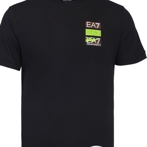 Nam áo thun EA7 cổ tròn, thoáng mát mùa hè