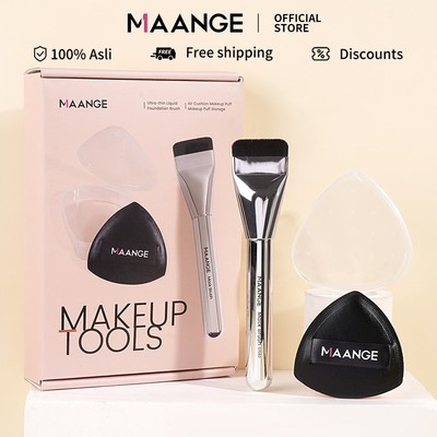 MAANGE Bộ cọ makeup kem nền và mút trang điểm cao cấp 52099
