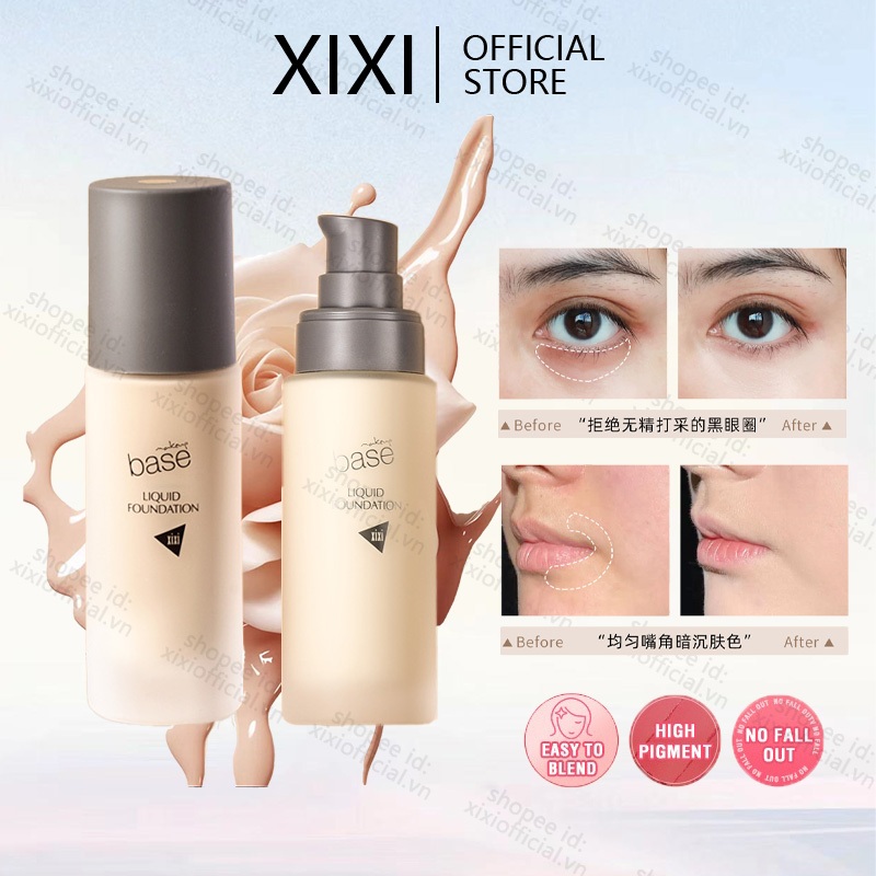 Xixi Dưỡng Ẩm Sửa Chữa Chất Lỏng Kem Nền Tự Nhiên Flawless Bảo Vệ Toàn Diện Làm Sáng Kem Nền kvd NO.269