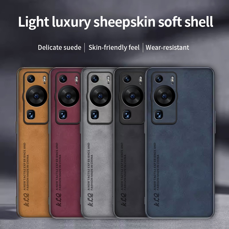 Dành Cho Huawei P70 Ultra P60 Art P50 P50E P40 P30 P20 P20i Lite P10 Pro Plus Pro + Ốp Lưng Da Cừu M