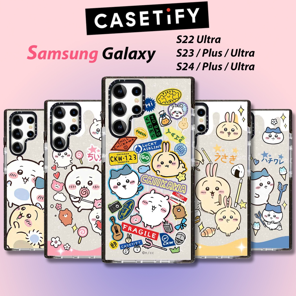 Ốp lưng Chiikawa series casetify samsung Vỏ điện thoại cho Samsung Galaxy S26Ultra S25Ultra S24Ultra