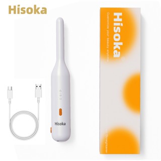 Máy duỗi tóc không dây bằng gốm sứ Hisoka Máy uốn tóc không dây Sắt phẳng 2in1 Ion âm Làm nóng nhanh