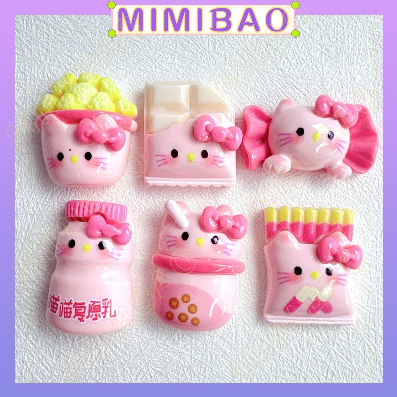 Mô phỏng Đồ chơi thực phẩm Kitty Candy Pink Cat Chocolate diy Phone Case Chất liệu