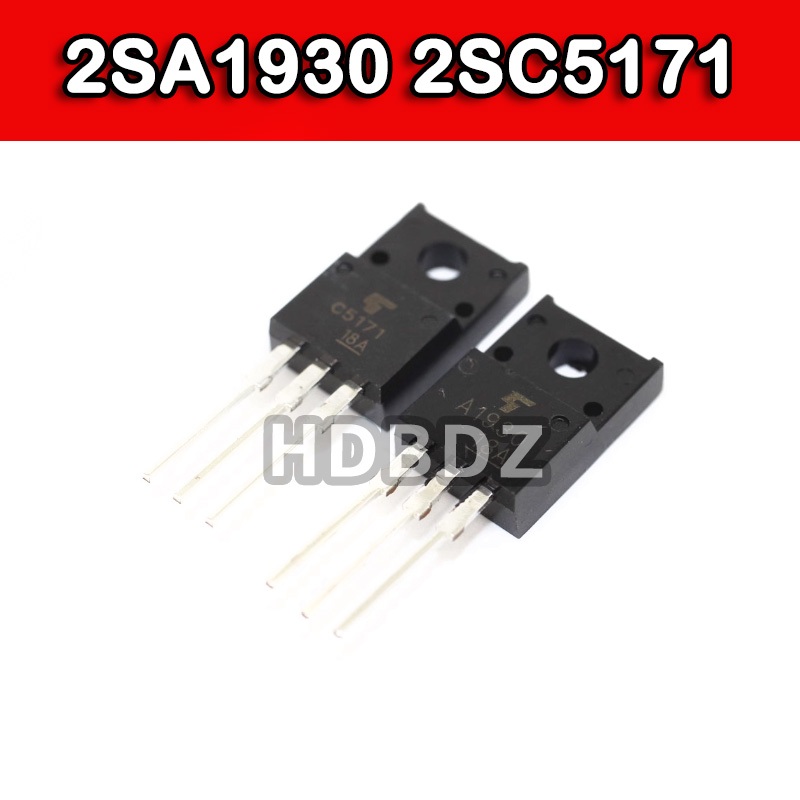 5~10PCS 2SA1930 2SC5171 TO-220F  A1930 C5171 Âm Thanh Sốt Ghép Đôi Ống IC SMD