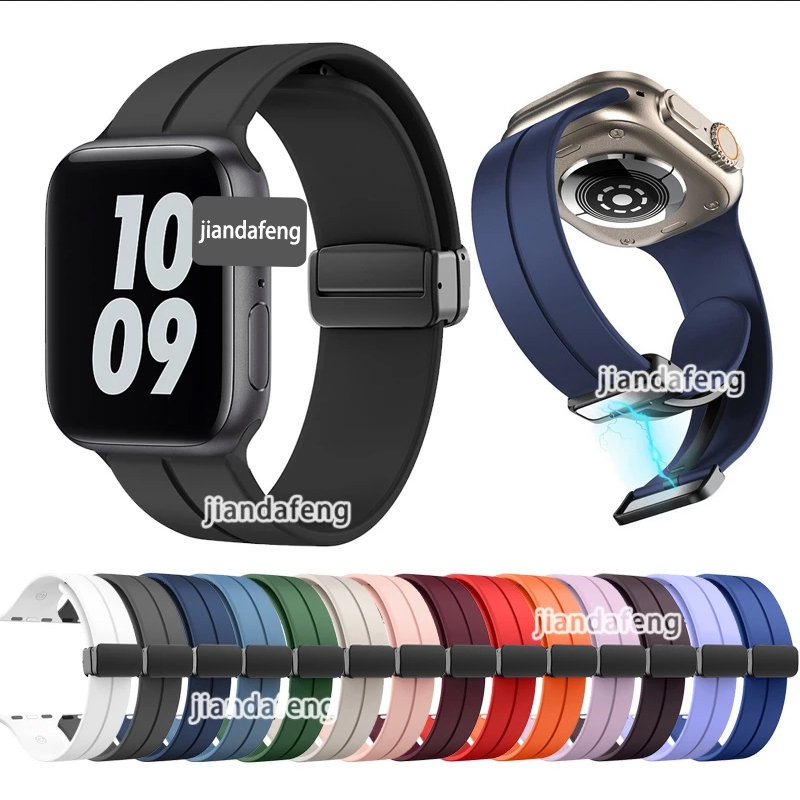 D Buckle Dây đeo thể thao từ tính cho Apple watch Series 11 10 9 8 7 SE 6 5 4 3 Ultra iwatch 40mm 44mm 41mm 42mm 45mm 46mm 49mm