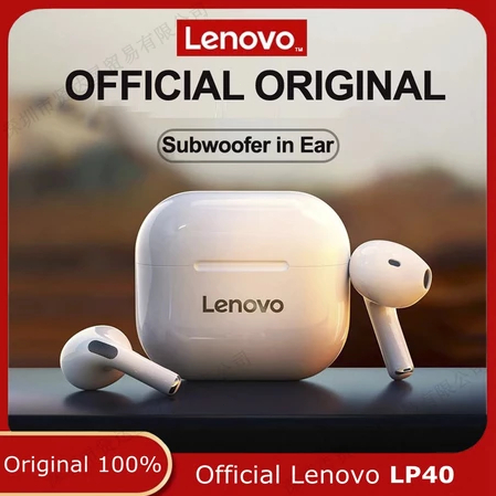 Tai nghe Bluetooth Lenovo LP40 Tai nghe không dây Tai nghe điều khiển cảm ứng Tai nghe nhét tai thể thao chống nước có micrô | BigBuy360 - bigbuy360.vn