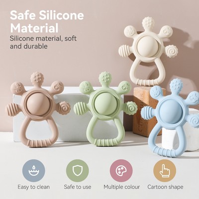 Bé Sơ Sinh Miếng Dán Đồ Chơi Học Tập Sớm Giáo Dục Trẻ Sơ Sinh Tập Đi Lục Lạc Pacifie BPA Quà Tặng Cấp Thực Phẩm Miễn Phí