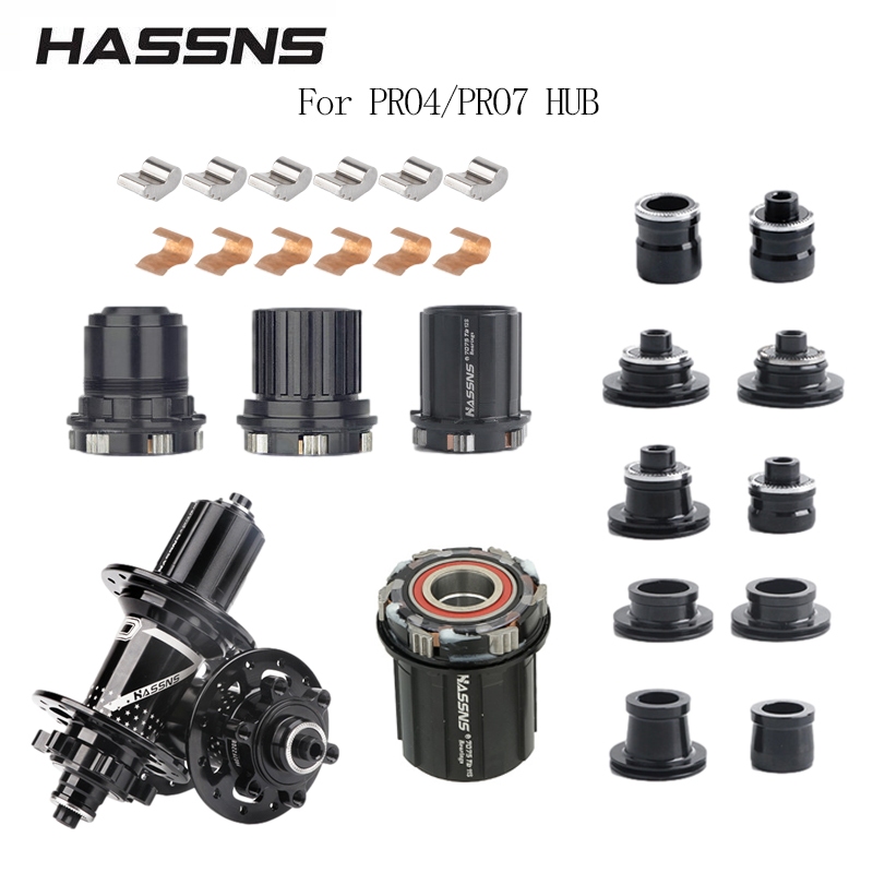 HASSNS PRO7 Bộ vá HG / MS / XD Freehub Bộ chuyển đổi phát hành nhanh Bộ chuyển đổi trục qua Cassette