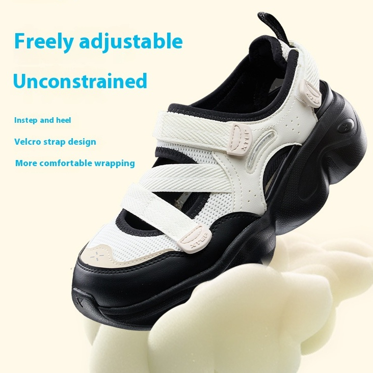 Xtep Dép Mary Jane Hình Móng Vuốt Nữ Giày Thường Ngày 2025 Thoáng Khí Ngoài Trời Convenienct Thoải M