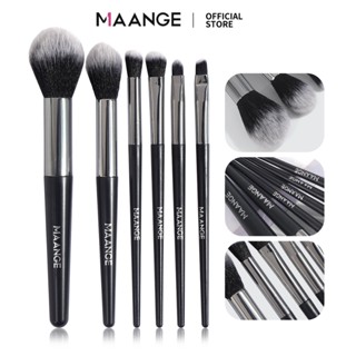 MAANGE Bộ cọ makeup 6 cây cọ phấn phủ, má hồng, che khuyết điểm, màu mắt 5728