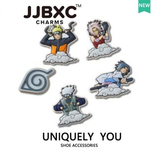 JJBXC   Charms Giày Chính Hãng - Khóa Trang Trí Độc Quyền Phim Naruto - Sticker Dép  