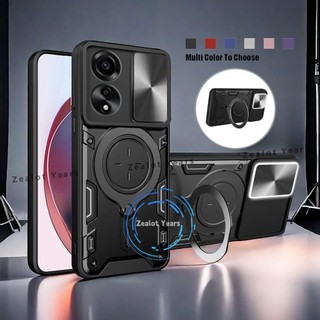 Ốp Điện Thoại Cho OPPO A5 Pro A3 Pro A3x A17 A17k A18 A38 A57 A58 A60 A77s A78 A79 A98 A5Pro 4G 5G 2024 2022 Vỏ Giáp Cứng Chống Sốc Giá Đỡ Vòng Giá Đỡ