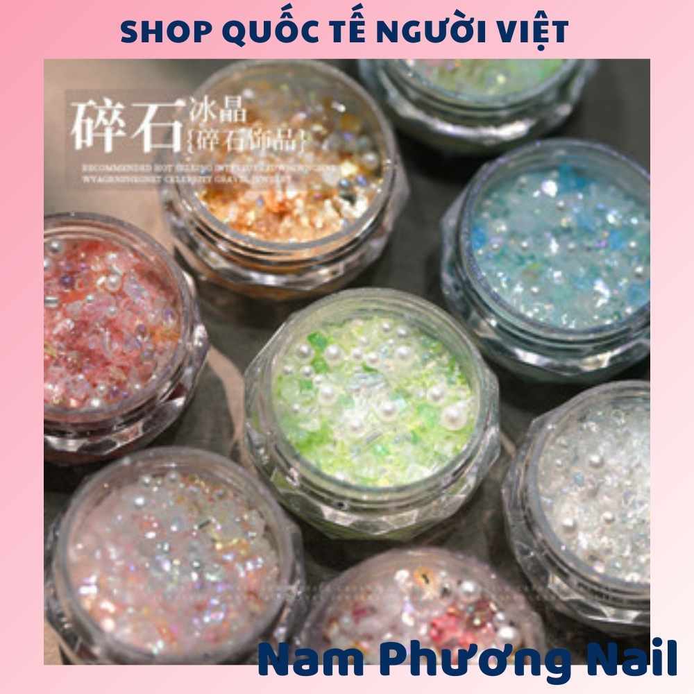 Đá đính móng xinh đá mix nhiều kiểu đính móng 🌸 Nam Phương Nail 🌸