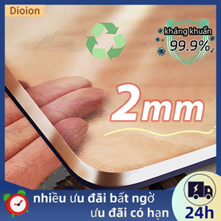 Tấm kính nhựa dẻo trải bàn trong suốt chống thấm nước dày 2mm PVC
